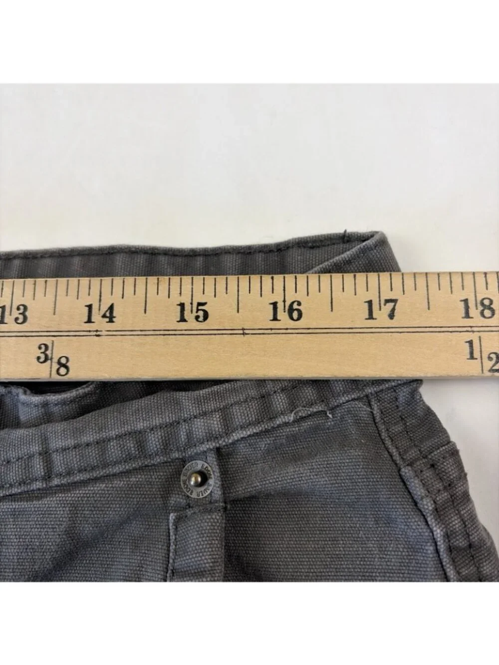 Eddie Bauer Canvas Utility Pants Men’s 34x30 Workwear Gray Specialty Dyed